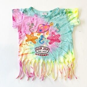 Ron Jon Surf Shop Cozumel toddler girls tie dye short sleeve t-shirt